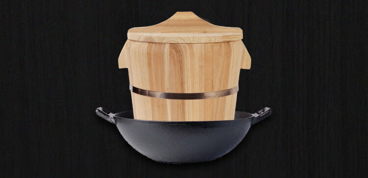 蒸饭木桶家用小号杉木实木大号商用蒸子饭纯手工蒸笼木甑子蒸饭桶 35