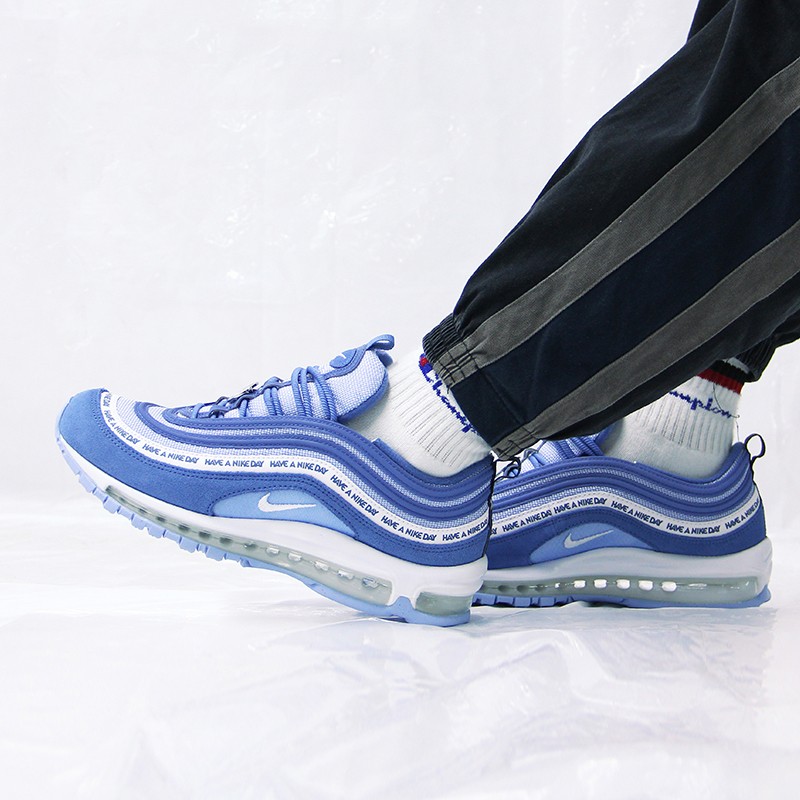 耐克nike air max 97城市限定上海首尔万花筒回到未来雾霾蓝笑脸白银