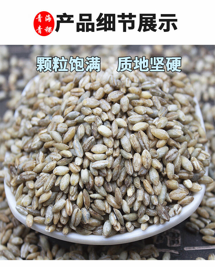 晨臻 蓝青稞米新米一级西藏5斤裸大麦粗粮糖友主食杂粮饭青颗麦仁 饭