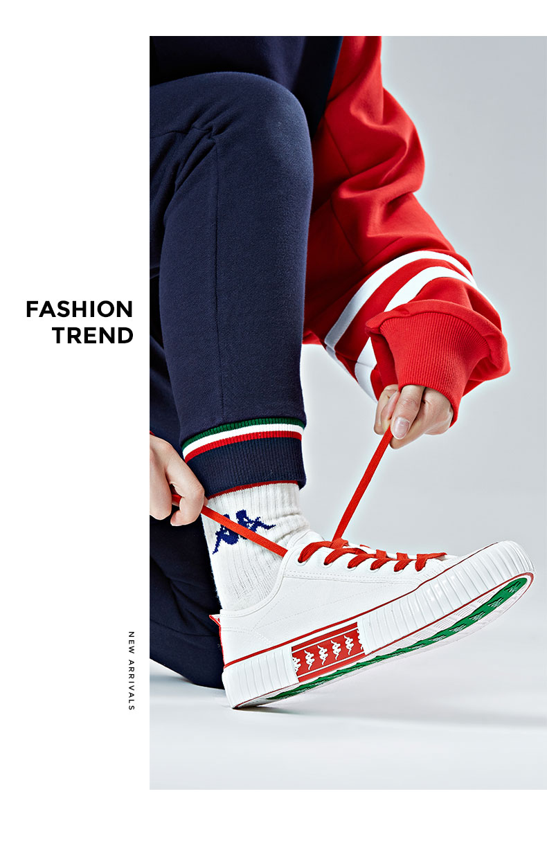 kappa卡帕串标帆布鞋情侣男女运动鞋低帮休闲板鞋k0bx5vs08d 美丽驼