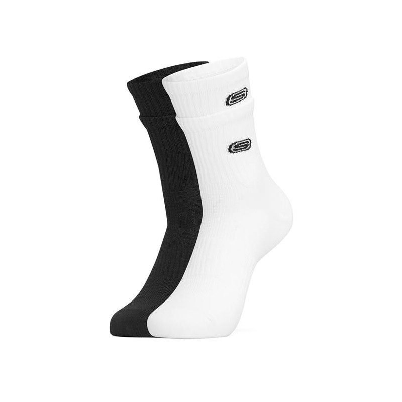skechers斯凯奇官方2022春季新款中筒袜男女休闲舒适运动袜子l222u020