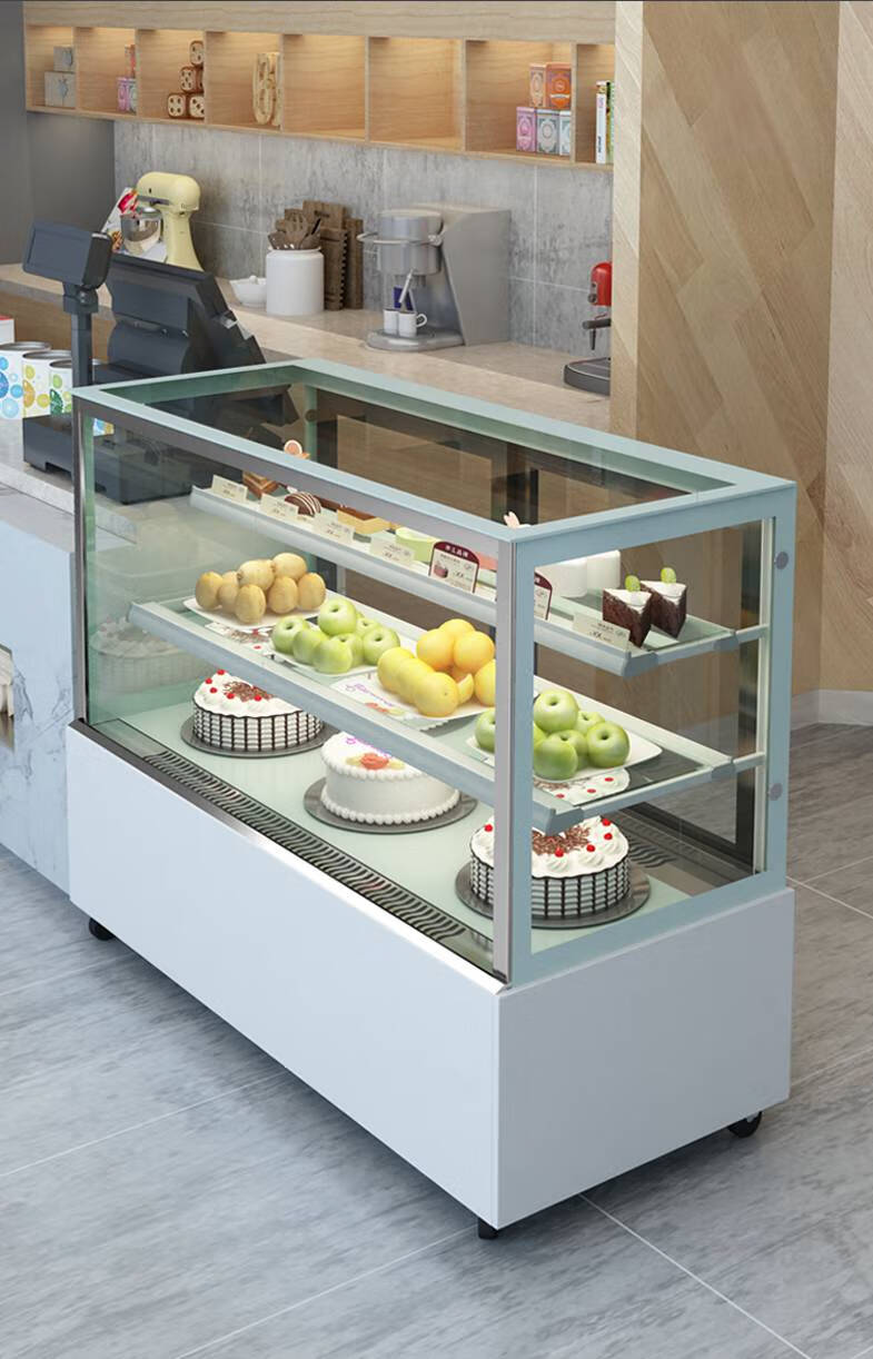 皮谱蛋糕展示柜商用蛋糕柜冷藏展示柜商用直角水果熟食甜品西点慕斯柜