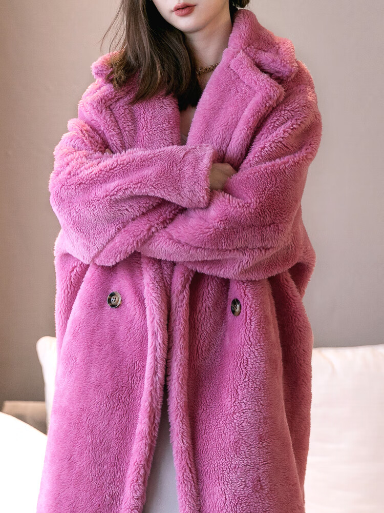 千楚慧女装外套 毛呢外套 你是我的荣耀乔晶晶迪丽热巴同款泰迪熊大衣