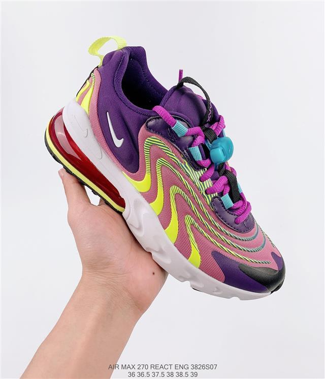 air max270 reactts联名仙人掌气垫透气防滑男女运动鞋学生跑步鞋