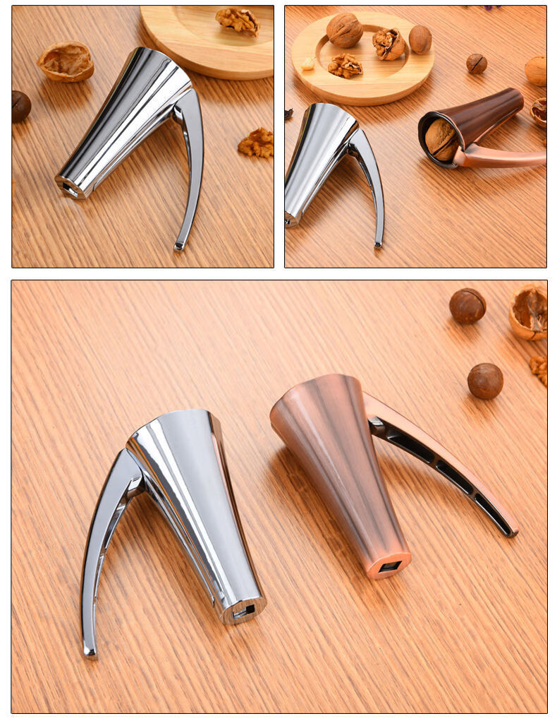 山核桃夹子家用开核桃神器榛子夹多功能坚果榛子神器榛子开口器 银色