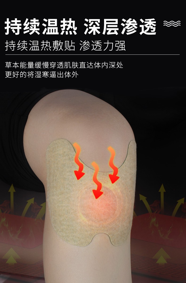 广药白雲山艾灸贴膝盖颈部腰部艾草贴膝关节热敷贴李夫人艾叶足贴可用于颈椎腰椎富贵包中老年成人 艾草膝葢贴3盒