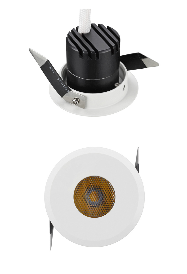 西顿射灯led展柜射灯迷你小射灯聚光防炫cej1030/2040开孔3cm承板灯 c