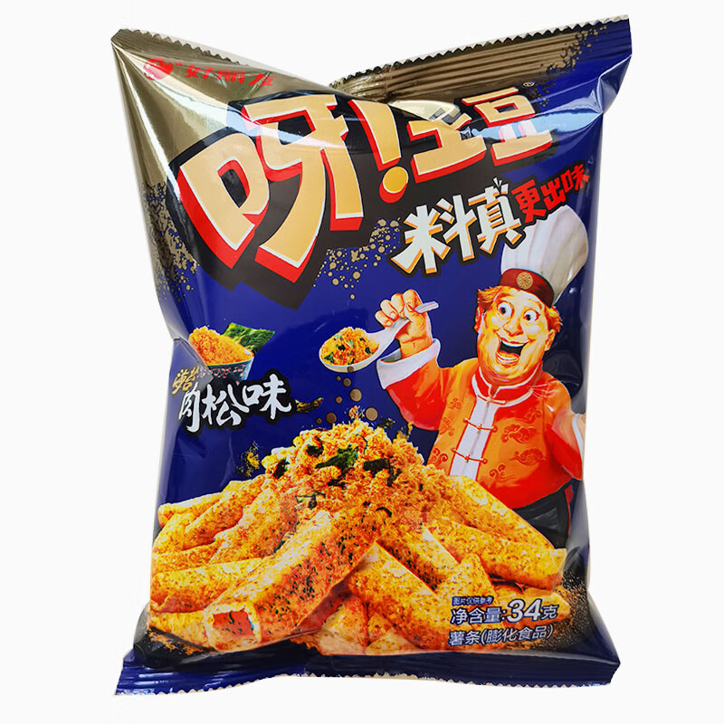 好丽友呀土豆34g60g新口味海苔肉松芬达汽水味薯条膨化休闲办公室 34g
