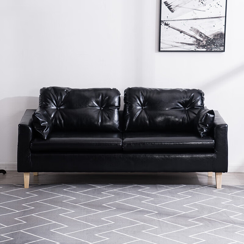 优顾家具北欧皮艺沙发现代小户型客厅双人三人卧室简易轻奢沙发经济型