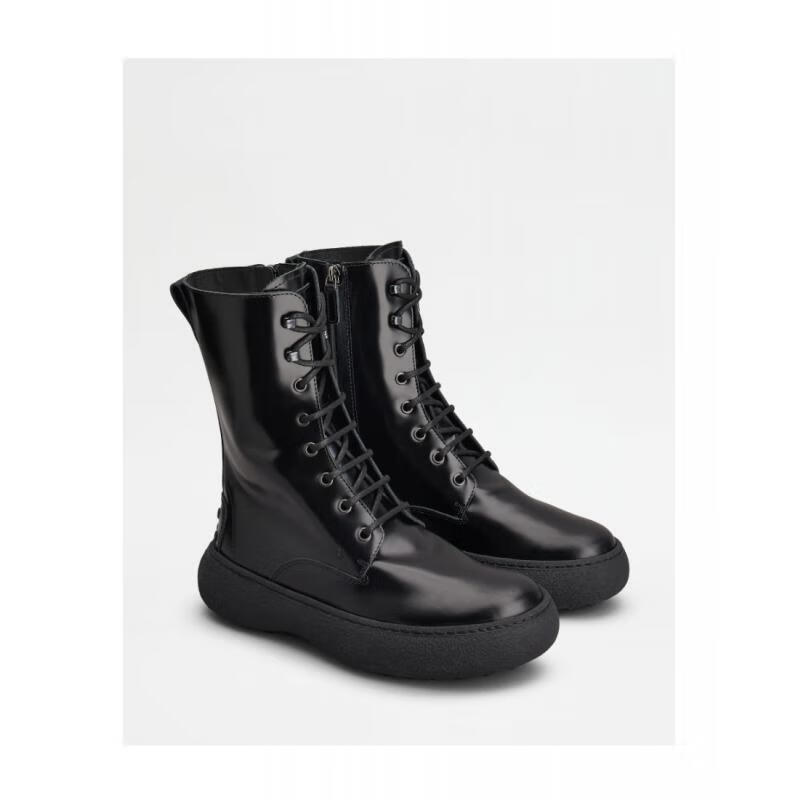 托德斯tods 靴子女士奢侈品徽标圆头短靴 b999 eu-39【图片 价格