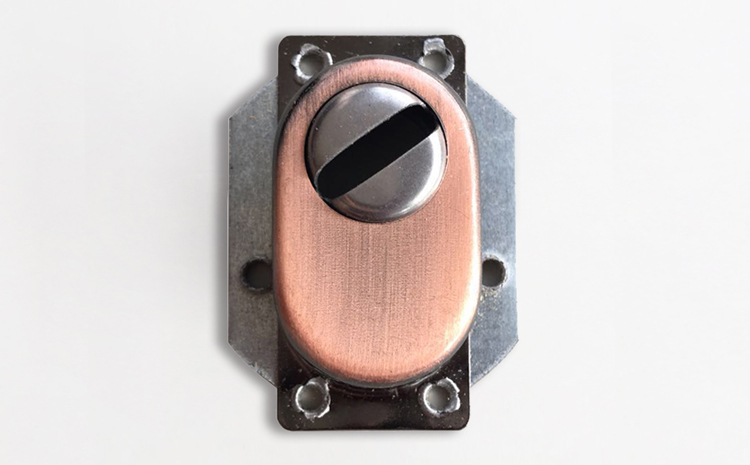 门锁堵孔器通用型家用防盗门锁芯护锁器锁盖子铁配件不锈钢可选锁帽锁