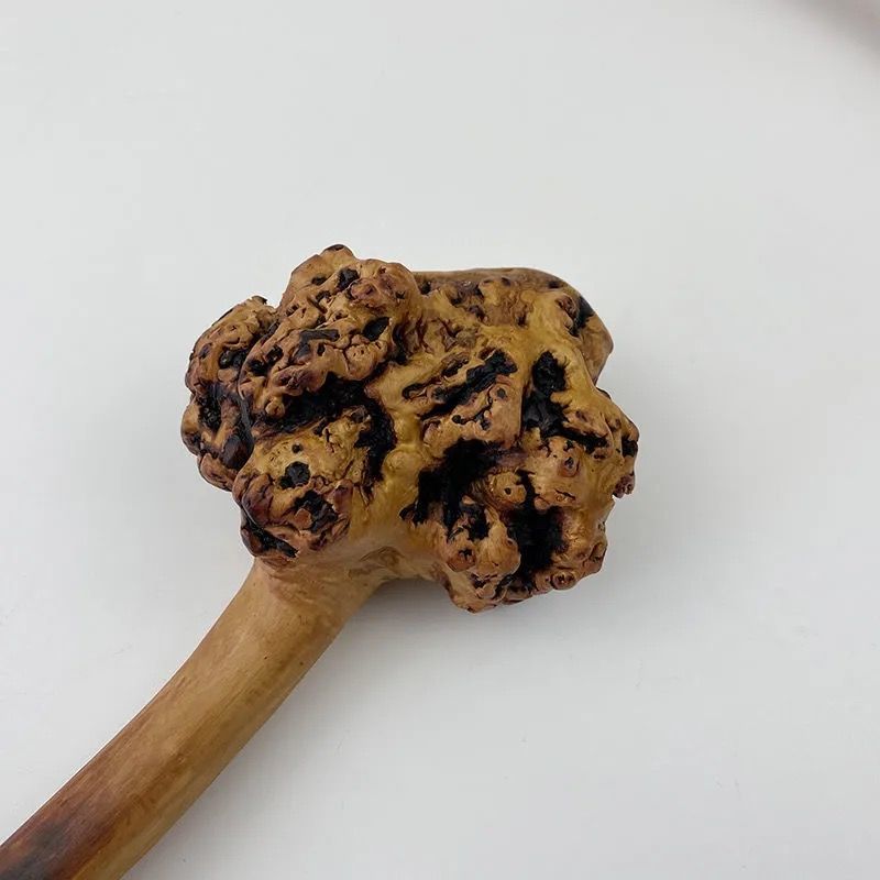 云南黑果木把玩棍手把件背锤木手杖拐杖木按摩健身背锤天然树瘤