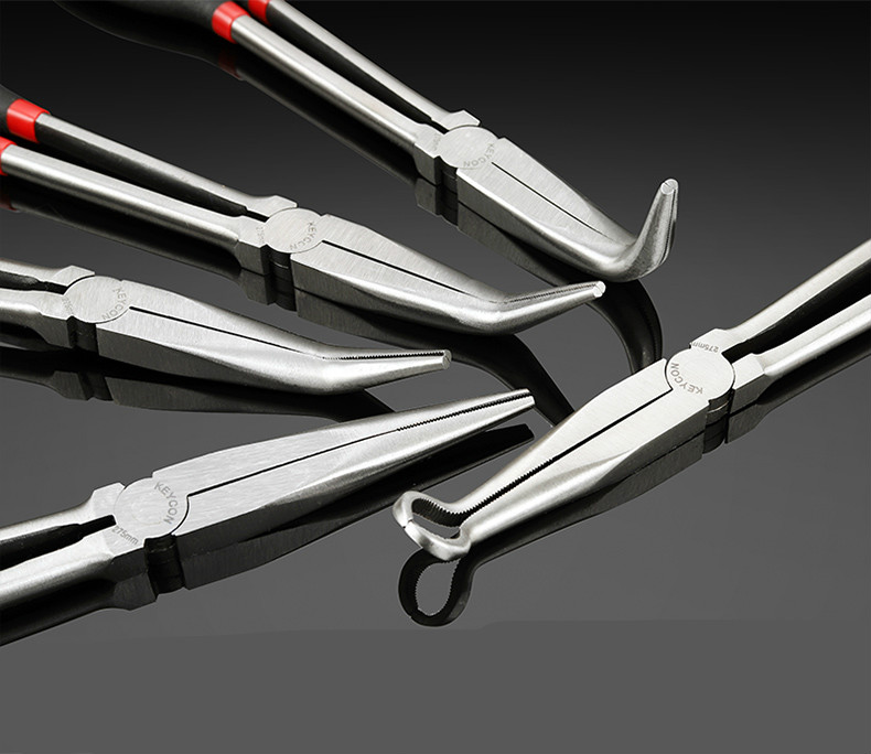 11寸长柄尖嘴钳【中弯40-45度】