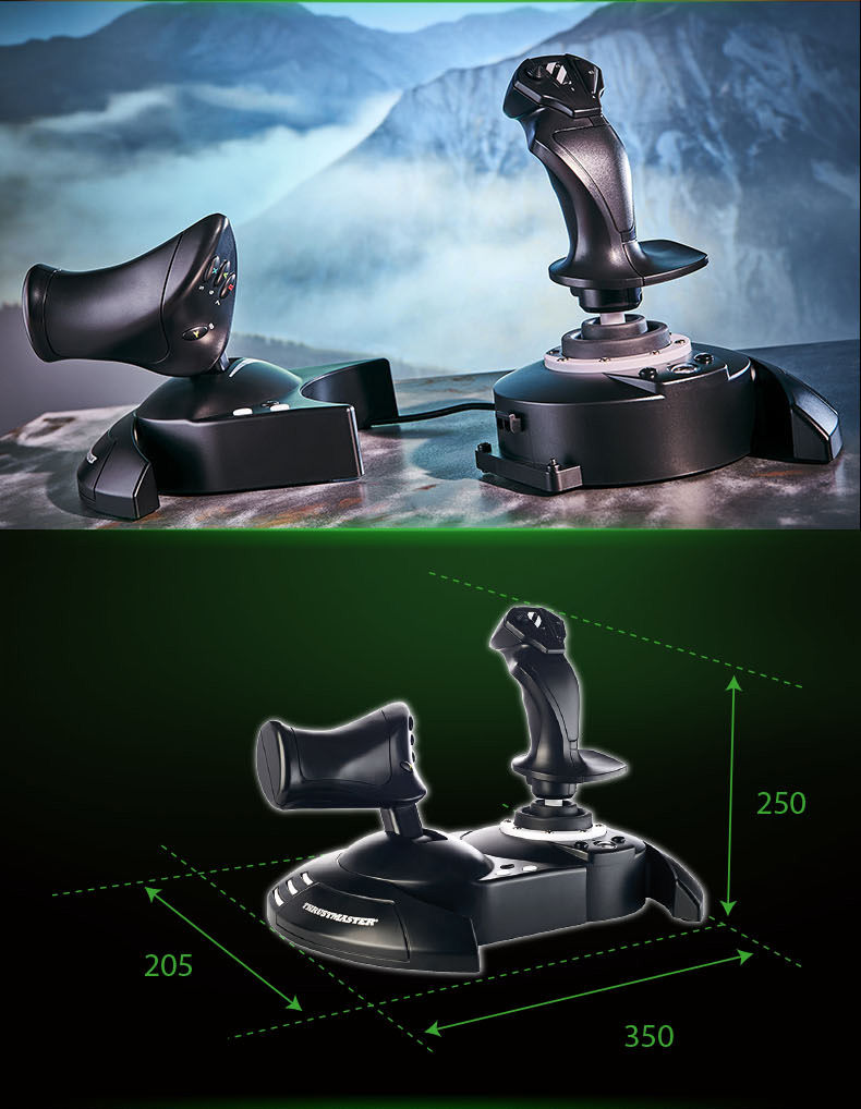 图马思特tflighthotasone飞行摇杆微软模拟飞行器hotasone飞行摇杆