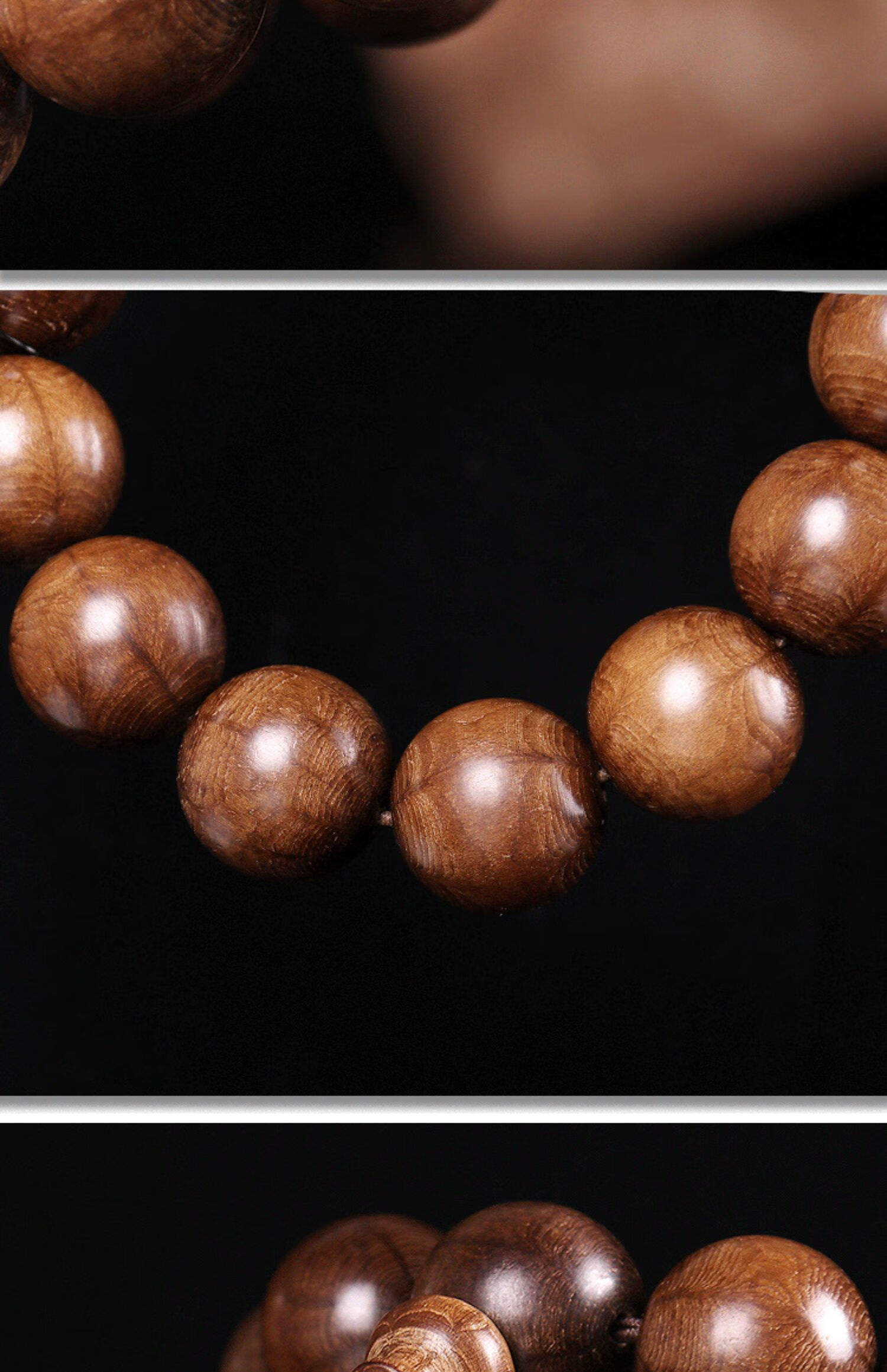 宾煌 精品保z五台山老料六道木佛珠手链降龙木手串手工念珠礼品赠人 1