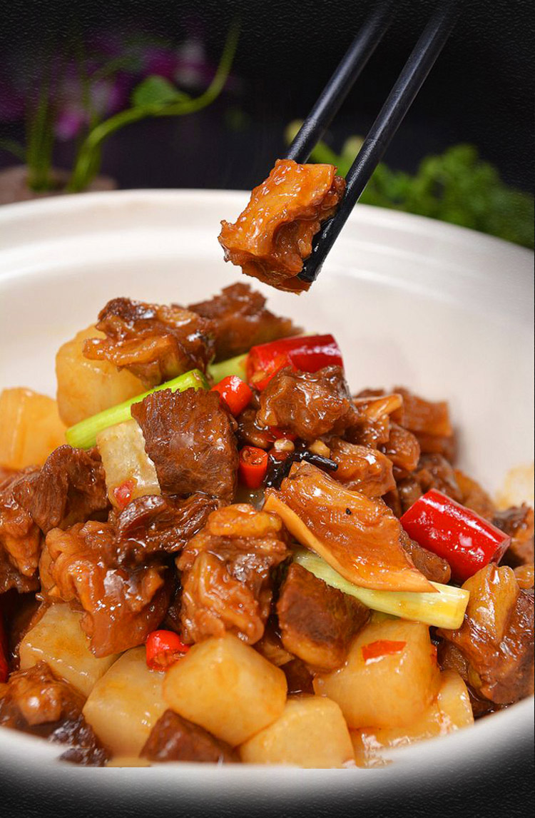 京华丰国产谷饲安格斯牛原切牛腩块1000克