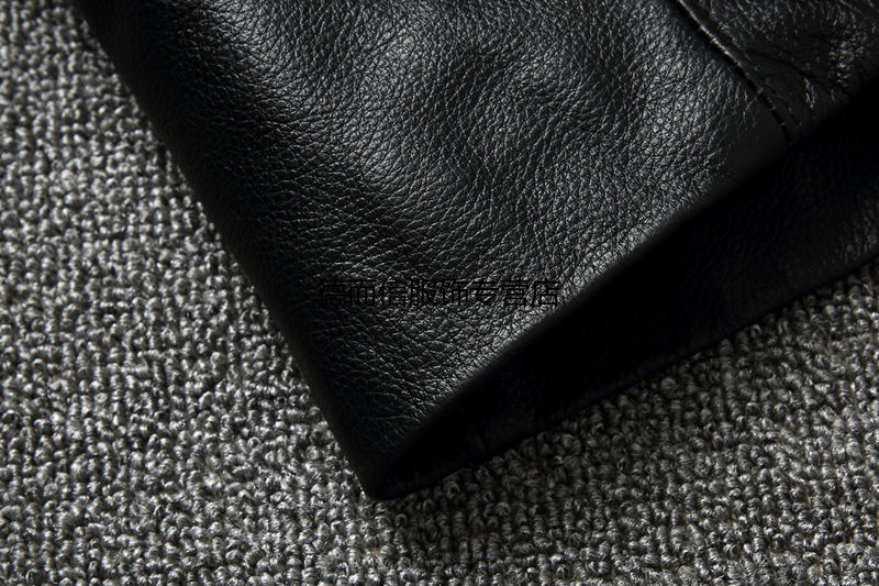 捡漏真皮皮衣男绵羊皮外套修身翻领夹克大码商务休闲男装黑色绵羊皮