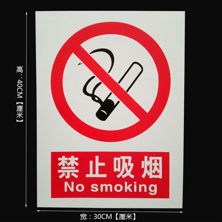 禁止吸烟提示牌施全警示牌标识牌标语生产警告标志牌严禁烟火 必须戴