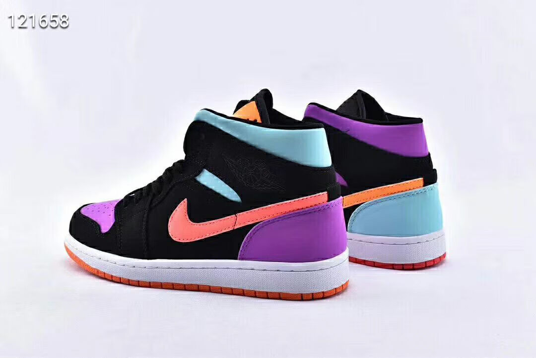 aj 1糖果鸳鸯炫彩拼色3反光男女中帮篮球板554725083 aj1_糖果鸳鸯 38