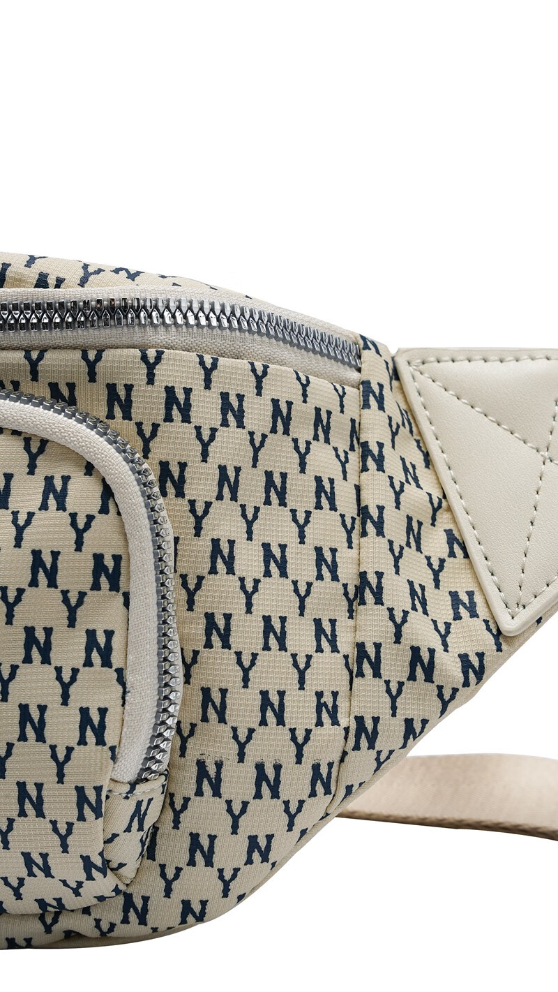 2022新款韩国mlb腰包女夏季经典刺绣洋基队老花跑步运动胸包男ny单肩