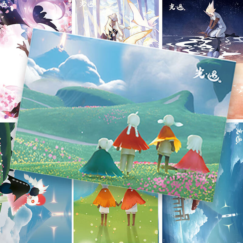 舒弗sky光遇海报海浪斗篷光之后裔周边学生宿舍超大墙贴墙纸明信片光