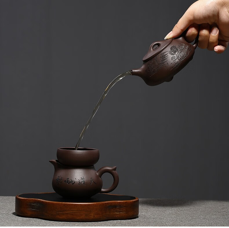 善财宜兴原矿紫砂壶名家朱永才整套功夫紫砂茶具礼品套装茶杯茶壶公道