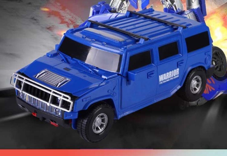 特技变形汽车自动儿童机器人玩具男孩合体模型金刚人机互变大诺迹红色