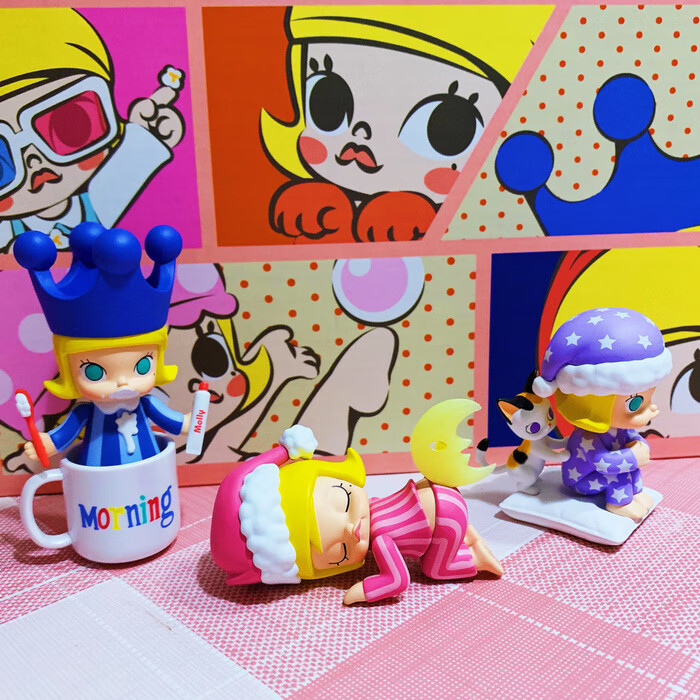 popmart泡泡玛特molly的盲盒确认款泡泡浴好梦艺术时间现货整盒全新有