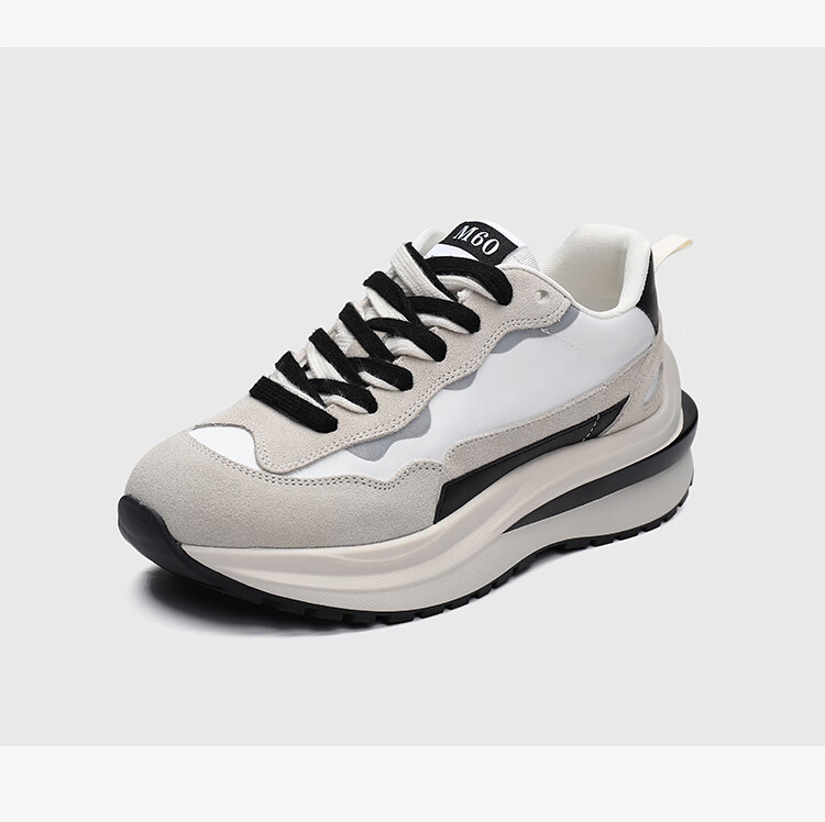 m60复古跑鞋女2022春季新款时尚百搭运动鞋潮舒适透气阿甘休闲鞋黑白