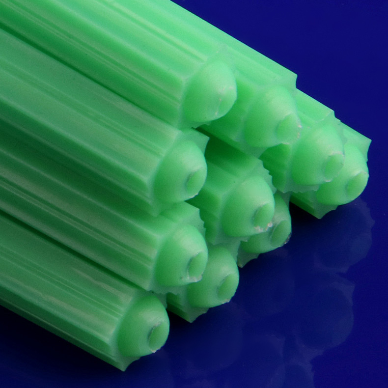 塑料膨胀管绿色6mm8mm涨塞胀塞m6m墙塞胶塞彭胀管胶栓胶粒 6mmx50颗