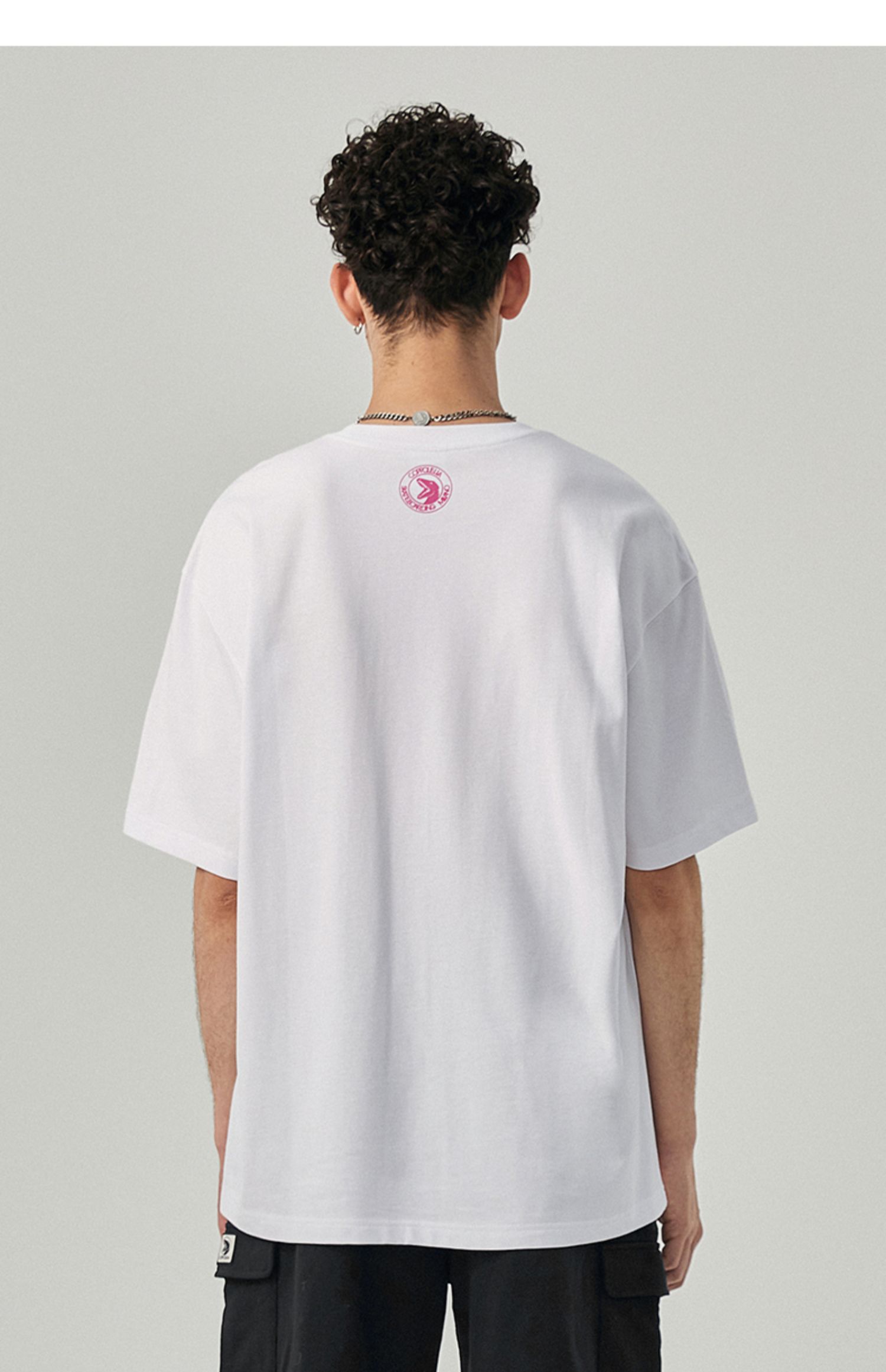 coppolella小恐龙潮牌250g重磅双头蛇印花短袖t恤男街头潮流t恤本白m