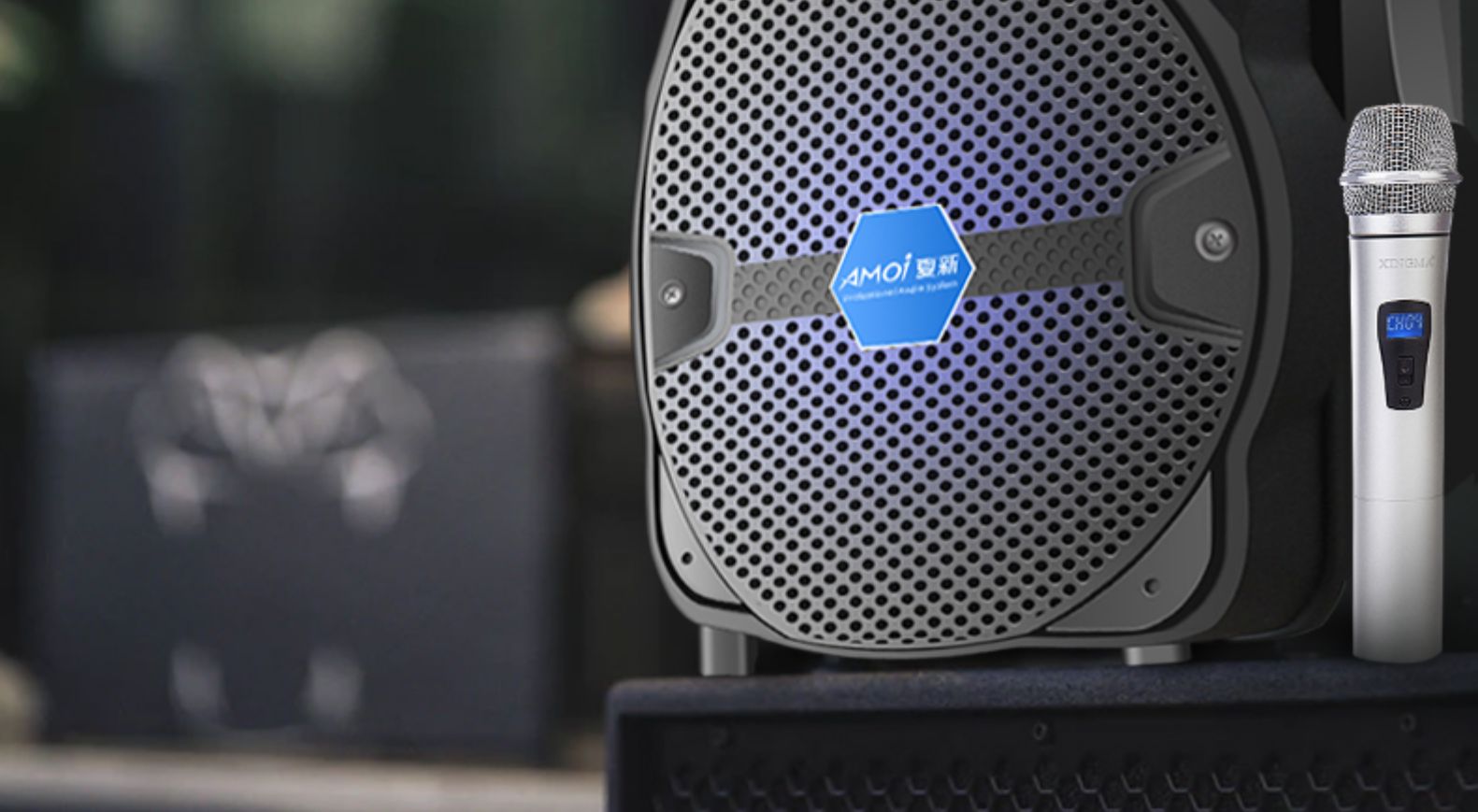 夏新(amoi) 夏新q8广场舞音响8寸小型移动手提便携式户外演出促销无线