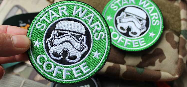 军迷户外刺绣魔术贴徽章臂章星球大战精美刺绣双面魔术贴背包贴牛仔di