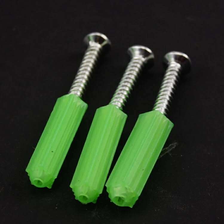 膨胀螺丝螺栓绿色膨胀管塑料膨胀螺丝膨胀胶塞6mmx268mmx261000个包