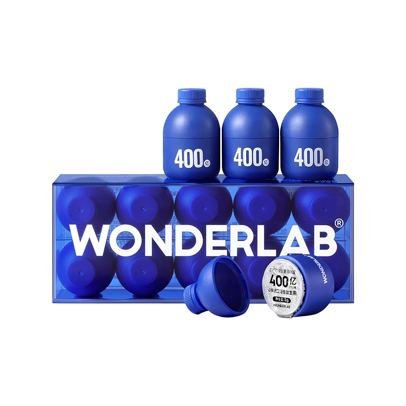 菌肠胃益生元灌装成人男女士益生菌独立包装小蓝罐dy100瓶家庭分享装