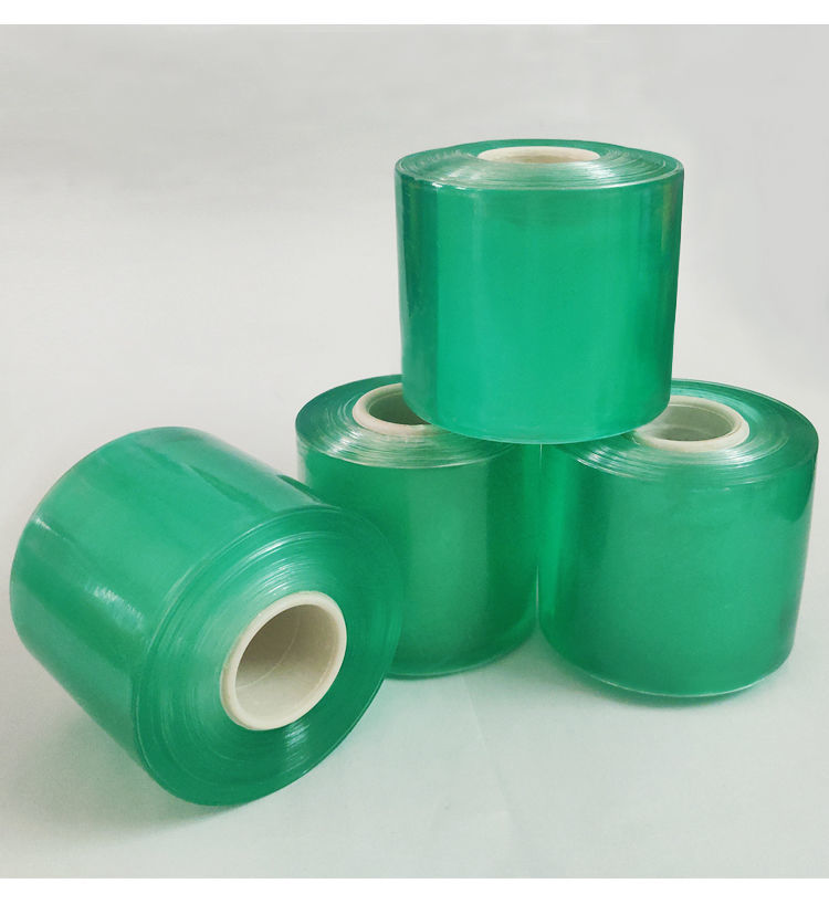 pvc缠绕膜拉伸膜电线膜塑料打包膜工业包装膜薄膜透明小卷嫁接膜6cm宽