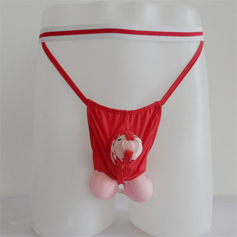 浪莎丁字内裤男2022年新款男士内裤套蛋分离裤性感加大镂空五环环露点