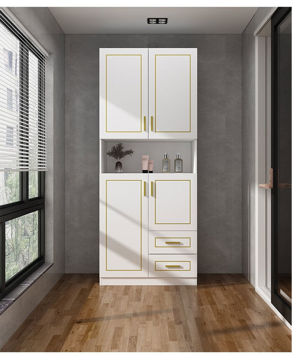 漫勋 阳台柜 鞋柜玄关储物柜家用大容量入户高柜客厅门厅柜隔断柜子