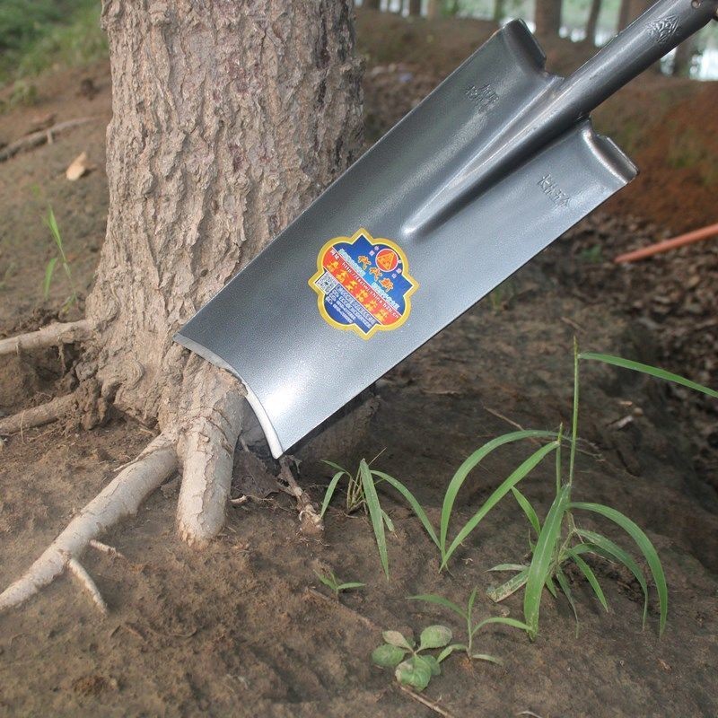 挖树铲锹【48小时发货】挖树锹加厚特厚锰钢加重刃口锋利铲树根窄长