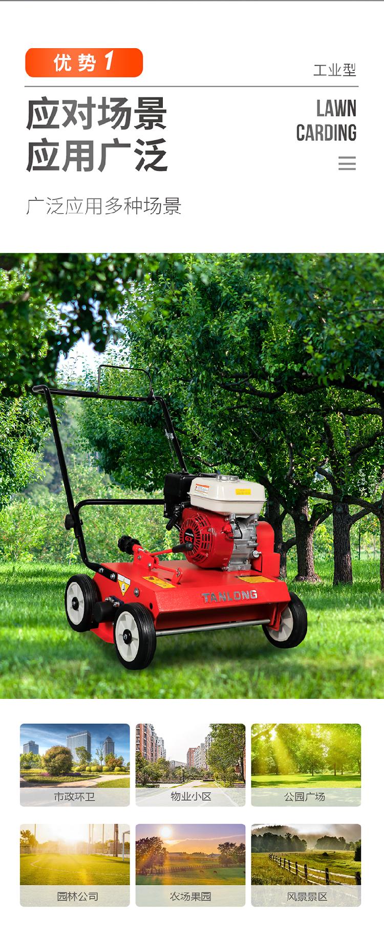 坦龙t380sl草坪梳理机公园景区物业小区高尔夫球场庄园草场