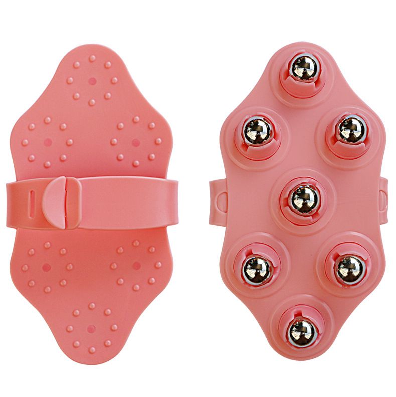 艺仁堂七珠按摩器经络刷钢珠按摩器五行滚珠淋巴刷磁性按摩刷子 不加