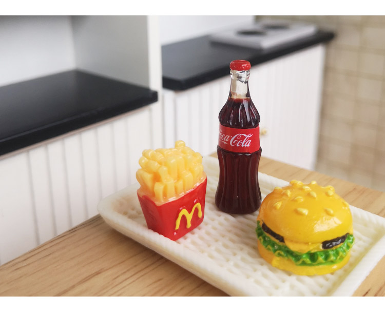 小摆件精致小巧微缩食玩套餐迷你食物超市小模型精致小巧仿真摆件