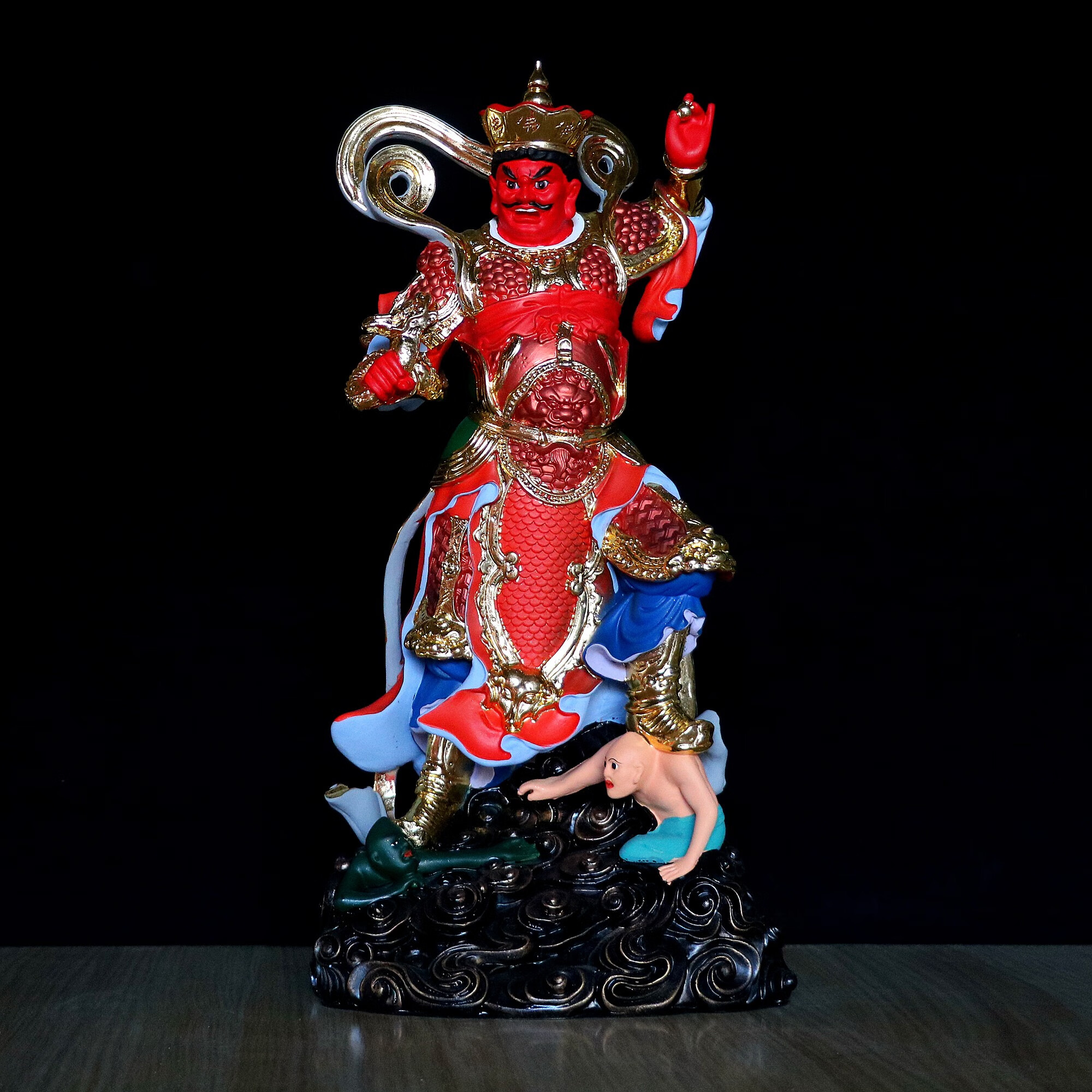 烨琪 四大金刚佛像四大天王摆件佛教护法持国增长广目多闻魔家四将