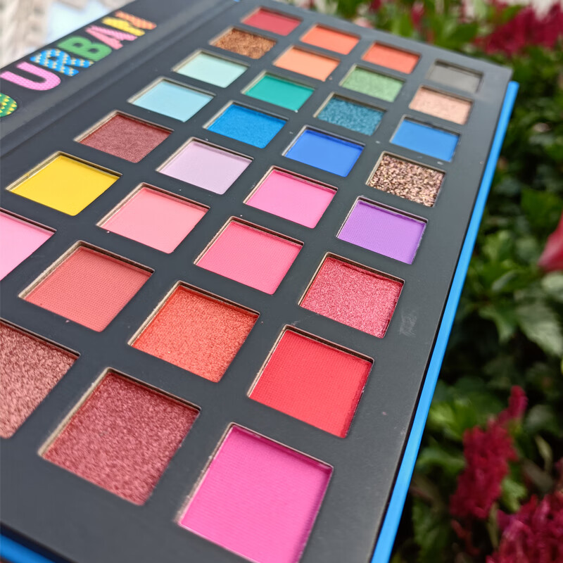欧美色系眼影盘彩色亮片闪粉亮晶晶珠光儿男女童舞台妆不易脱妆ins超