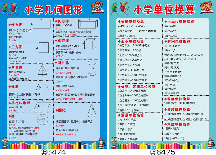 面积计算墙贴纸自粘班级文化墙贴纸小学文化置64746477一套4张小40x60