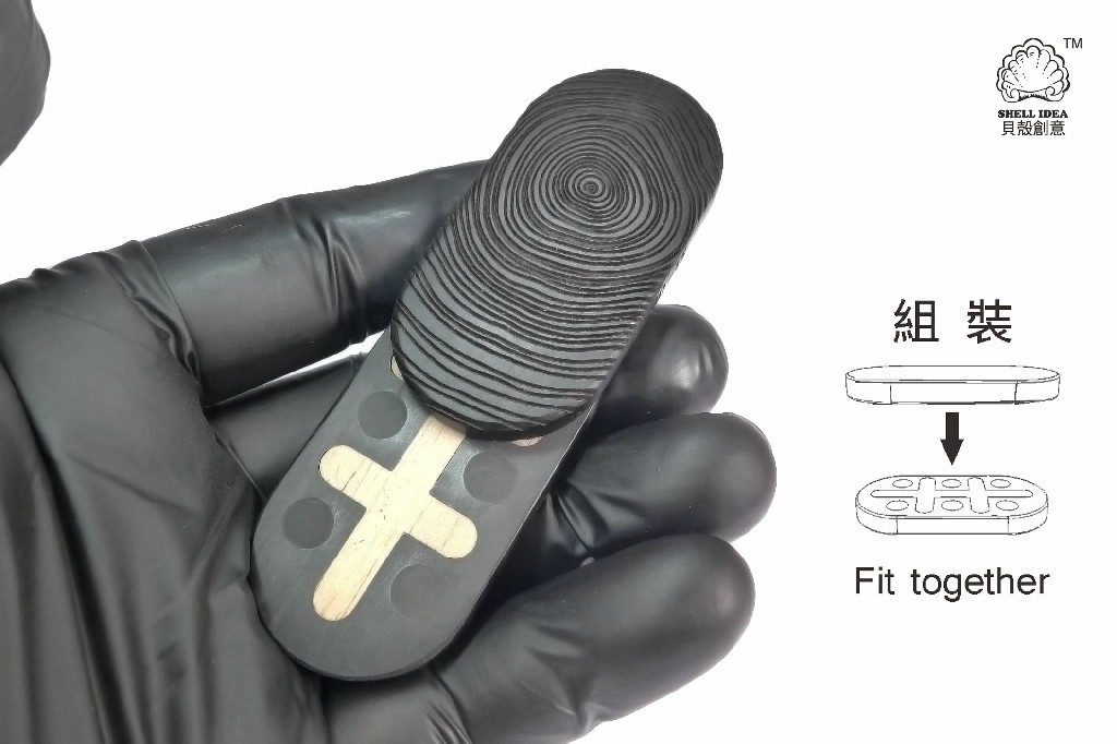 景秀姜山s1解压玩具推推牌啪啪币ppbedc减压扩香木实木推牌指尖陀螺