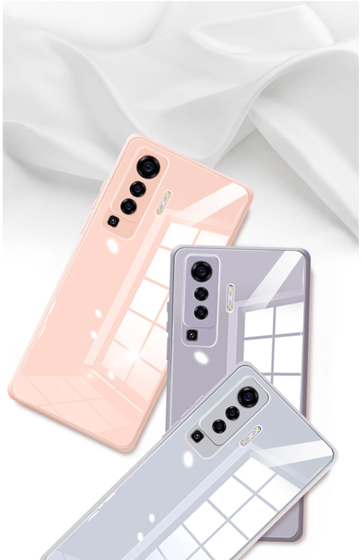 丁科vivox50pro手机壳x50新款玻璃镜头全包防摔x50pro液态硅胶男女