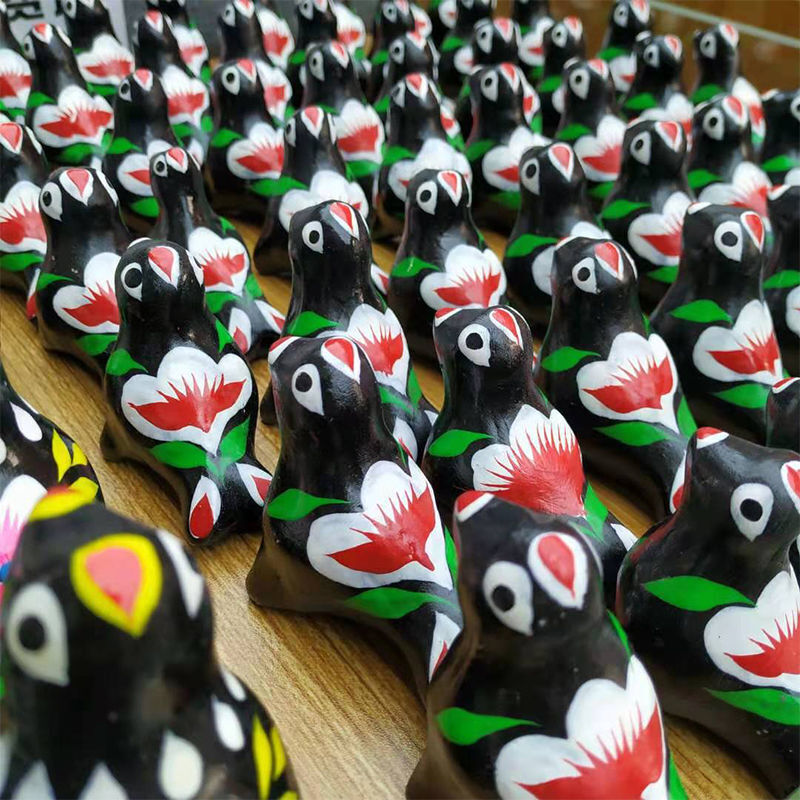 泥人淮阳泥泥狗浚县泥咕咕鹤壁杨圯屯泥塑非遗手工艺面人泥哨 马 小号