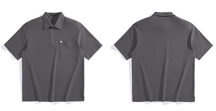 Taipingniao Men's POLO Shirt, Casual Textured Workwear Short Sleeve, Summer Men's Quality Simple Style, Black And Green, 2XL 17