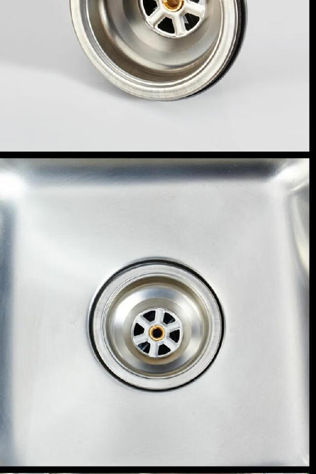 老款下水器110下水头不锈钢水槽洗菜盆厨房提篮老式水池过滤配件 11cm